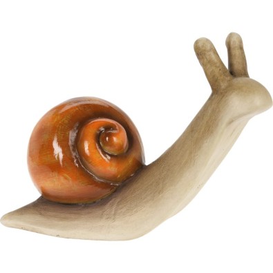 Zahradní dekorace šnek 30 cm hnědá