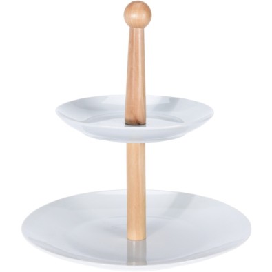 Etažér dvoupatrový porcelánový