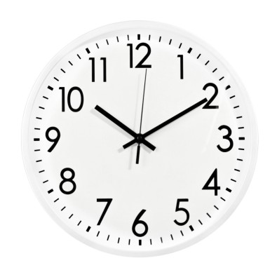 SEGNALE Hodiny nástěnné plast 30 cm bílý rám