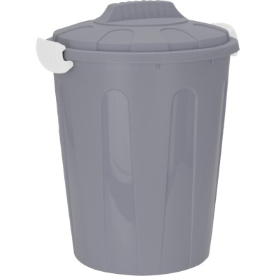 Plastový odpadkový koš s víkem 23 l šedá