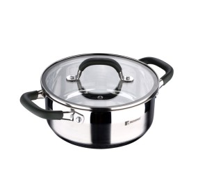 Kastrol s poklicí nerez MIDNIGHT 20 cm 2,3 litru