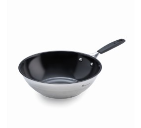 Pánev WOK s nepřilnavým povrchem SMART 28 cm stříbrná
