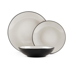 Jídelní sada talířů 18 ks Sahara Collection lesklá