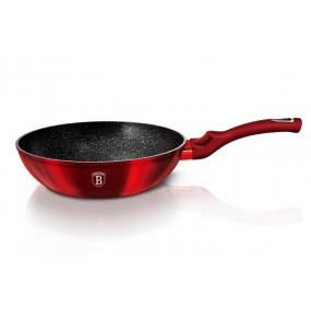 BERLINGERHAUS Wok s mramorovým povrchem 28 cm Burgundy Metallic Line
