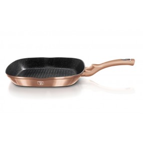BERLINGERHAUS Pánev grilovací s mramorovým povrchem 28 cm Rosegold Metallic Line