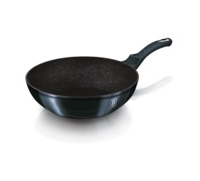 BERLINGERHAUS Wok s mramorovým povrchem 28 cm Metallic Line Aquamarine Edition