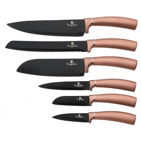 BERLINGERHAUS Sada nožů s nepřilnavým povrchem 6 ks Rosegold Metallic Line