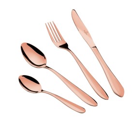 Sada příborů nerez 24 ks Rose Gold Collection
