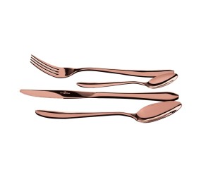 Sada cestovních příborů nerez 4 ks Rose Gold Collection