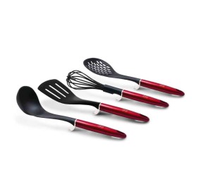Kuchyňské náčiní sada 4 ks Burgundy Metallic Line
