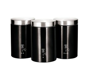 BERLINGERHAUS Dóza na potraviny sada 3 ks Royal Black Collection