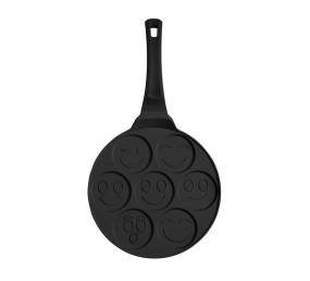 Lívanečník s titanovým povrchem Smajlíci 26 cm Matte Black Collection