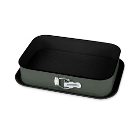 Forma na dort hranatá s titanovým povrchem 39x27 cm Matt Green Collection