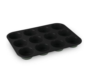 Forma na muffiny s nepřilnavým povrchem 12 ks Mtte Green Collection