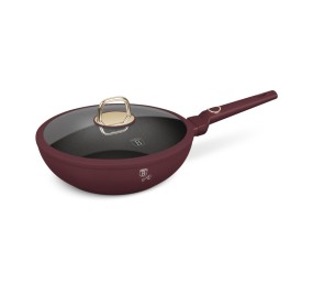 Pánev wok s poklicí a titanovým povrchem 28 cm Leonardo Collection