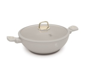 Pánev WOK s titanovým povrchem a poklicí 30 cm Sahara Collection