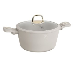 Kastrol s titanovým povrchem a poklicí 20 cm Sahara Collection