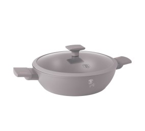 Pánev s titanovým povrchem a poklicí  28 cm Taupe Collection
