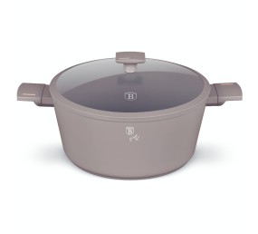 Kastrol s titanovým povrchem a poklicí 20 cm Taupe Collection