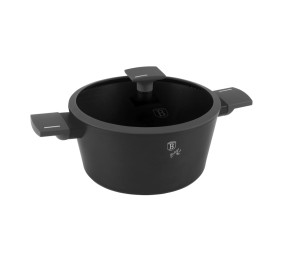 Kastrol s titanovým povrchem a poklicí 24 cm Antracit Collection