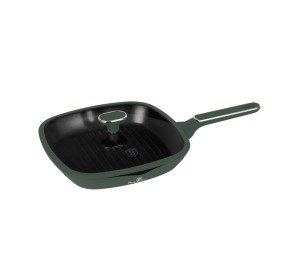 Pánev grilovací s titanovým povrchem a poklicí 28 cm Matte Green Collection