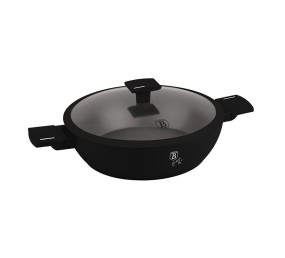 Pánev hluboká s titanovým povrchem a poklicí 28 cm Matte Black Collection