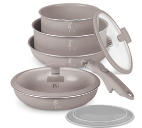 Sada nádobí s titanovým povrchem 9 ks Taupe Collection