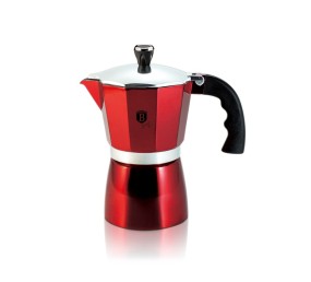 Konvice na espresso 6 šálků Burgundy Metallic Line