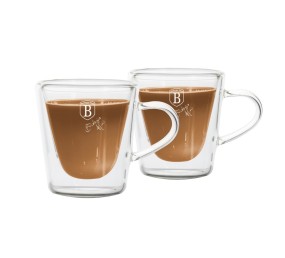 Sada skleněných šálků na espresso 2 ks