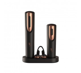 BERLINGERHAUS Vývrtka elektrická + vakuová pumpa na víno Black Rose Collection