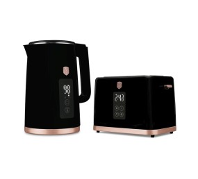 Rychlovarná konvice + toustovač 2200W sada Black Rose Collection