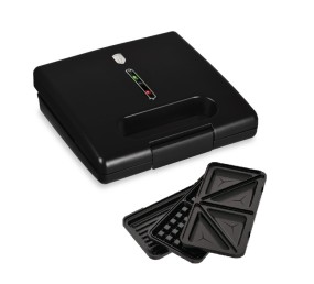 Sendvičovač 3 v 1 s nepřilnavým povrchem 780 W Matte Black Collection