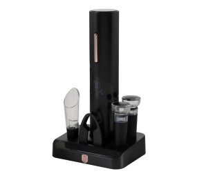 Dárková sada na otevírání vína 6 v 1, Black Rose collection