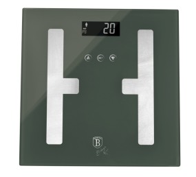 Osobní váha s měřením tuku, svalů a vody 180 kg Matte Green Collection