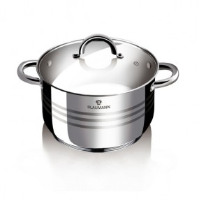 BLAUMANN Hrnec s poklicí nerez 22 cm Gourmet Line