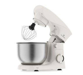 Kuchyňský robot krémovo-stříbrný