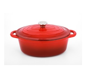 CS SOLINGEN Pekáč s poklicí litinový Xanten 37 x 22 cm červený