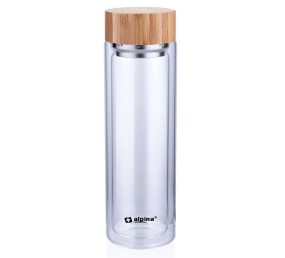 Skleněná láhev termoska borosilikátové sklo 450 ml
