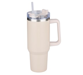 Termohrnek dvoustěnný z nerezové oceli 1,2 l béžová