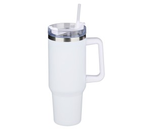 Termohrnek dvoustěnný z nerezové oceli 1,2 l bílá