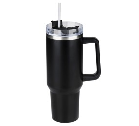Termohrnek dvoustěnný z nerezové oceli 1,2 l černá