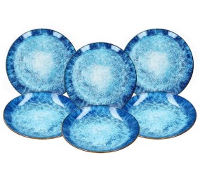 Jídelní sada talířů 6 ks porcelán 27 cm OCEAN