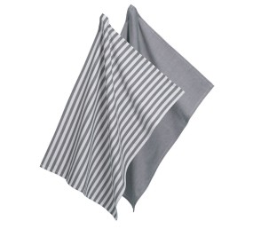 Utěrka na nádobí CAJA 2 ks 55%bavlna/45%bambus šedá 70x50 cm