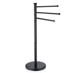 Držák na ručníky Swing lakovaná nerez, černý 85,5 x 28,5
