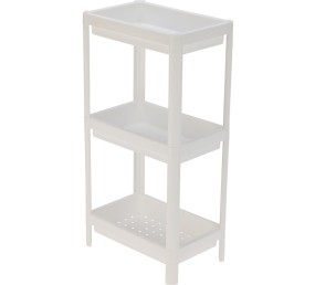 Plastový regál 3patrový 71 cm bílá