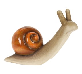 Zahradní dekorace šnek 30 cm hnědá