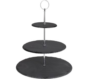 Servírovací 3patrový stojan na zákusky 34 cm