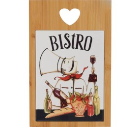 Sevírovací prkénko s keramickou kachlí BISTRO