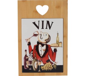Sevírovací prkénko s keramickou kachlí VIN