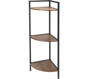 Regál kovový rohový 3patrový 76 cm